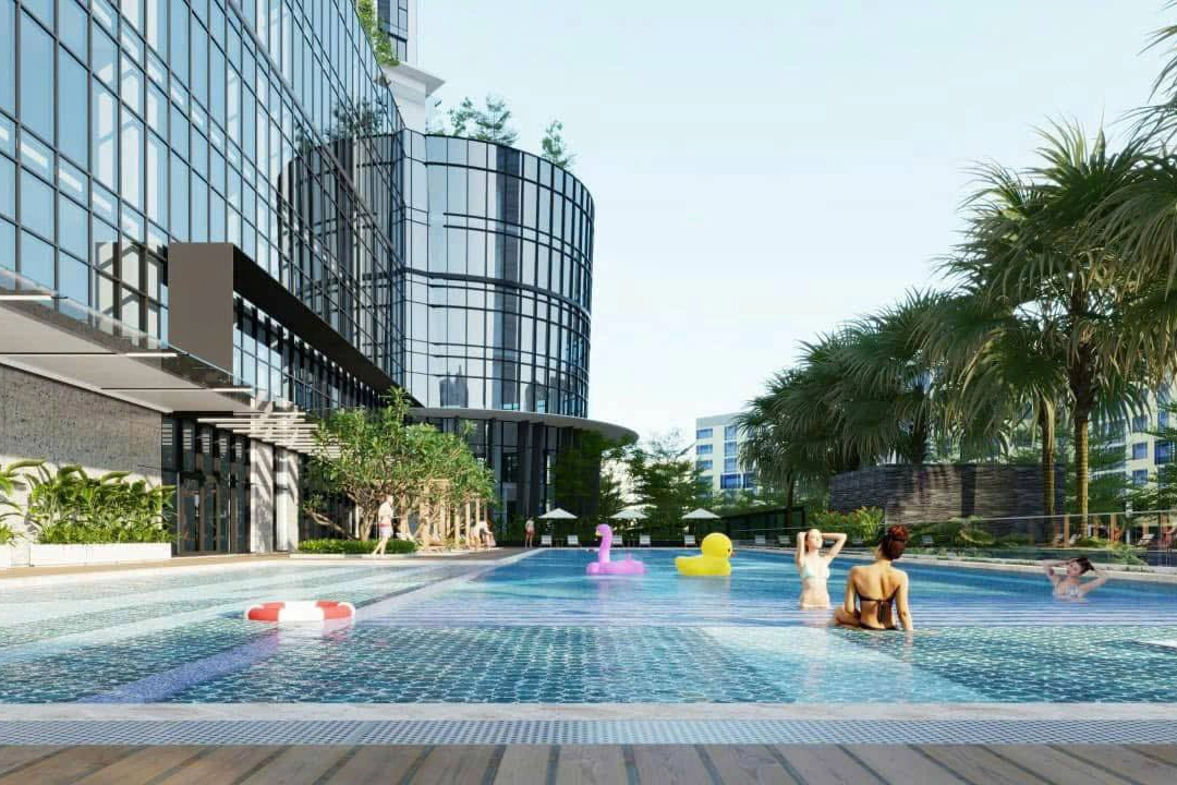Tiện ích bể bơi tại chung cư Kepler Tower Mỗ Lao 1080x720